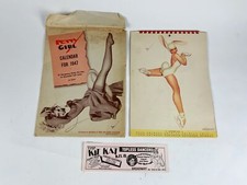 1947 Petty girl Pin Up calendar with original envelope True The Men's Magazine picture