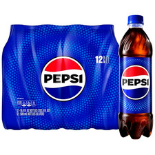 Pepsi Cola Soda Pop, 16.9 fl oz, 12 Pack Bottles  picture