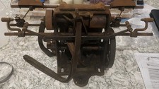 Antique 1903 Universal Winding Company Leesona Tabletop Machine Steampunk Rare picture