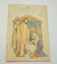 Hallmark Nativity Decorations Press Out Vintage 125XHD 251-6 picture