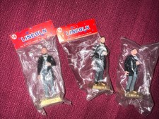Abraham Lincoln 16th US President 1960s MARX Lot Of 3 Hand Painted Figure picture