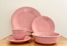 Homer Laughlin Classic Fiesta Rose Five (5) Piece Place Setting Retired picture