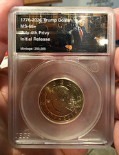 2026 1776-2026 Trump Dollar Commemorative Coin MS-66+ July 4 Privy picture