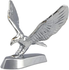 Flying Eagle Hood Ornament Sticker Birds Logo Fits Car 3D Stand Hood Bonnet picture