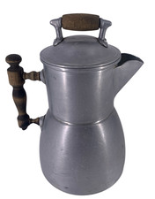 Antique WEAREVER Aluminum Coffee Tea Pot T.A.C.U. Co. Pat. 6/10/1902-8 in Tall picture