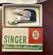 Vintage 1949 Singer Blind Stitch Attachment No. 160616 With Box & Manual picture