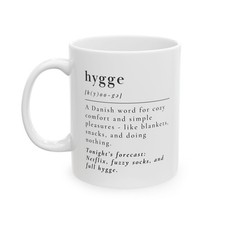 Hygge Mug - Cozy Comfort Definition with Netflix & Fuzzy Socks Vibes picture