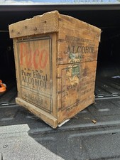 Vintage Prohibition Paco Pure Ethyl Alcohol Crate Publicker Bureau of... picture