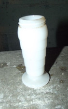 Moderntone Depression glass white platonite  salt shaker by Hazel Atlas no lid picture