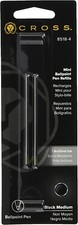 Cross Mini Ballpoint Refills Black Med Pt  2 New In Pack 8518-4 For Tech3 & 4 picture