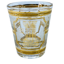 Vintage Culver Shotglass Sequoia and King's Canyon CA 22K Gold Trimmed EUC picture