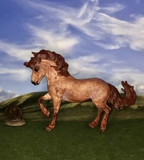 OOAK Breyer cm Custom Stablemate Horse Fireheart*Vintage Style Red Roan Beauty* picture
