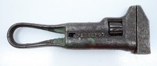 Antque Patent 1897 Small Adjustable Pipe Vise Wrench Tool Vtg picture