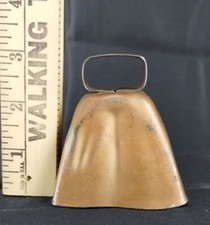 Cow Bell Vintage Livestock Farmhouse Metallic Copper finish 3 x 2 1/4 picture