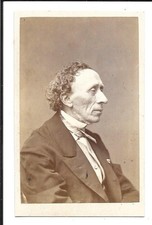 CDV: HANS CHRISTIAN ANDERSEN--DANISH WRITER OF FAIRY TALES/RARE/COPENHAGEN picture