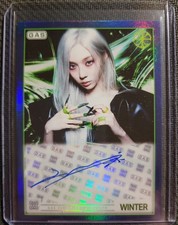 2026 GAS x Complex Aespa Winter BLUE 22/30 Lemonade Card Signed picture