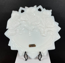 Westmoreland Milk Glass Three Bears Plate Souvenir Lincoln's New Salem Illinois picture