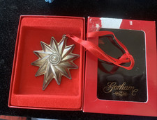 VNTG 1999 Lunt Silversmiths Sterling Silver Star Happy Holidays Ornament 22.6 G picture