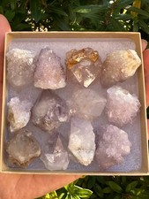 Spirit Quartz Clusters Crystal Collection Box: 6 - 7 oz Box Lot, 11 - 14 Pieces picture