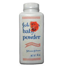 Vintage Johnson's Baby Powder Original Talc 4 oz Embossed Back picture