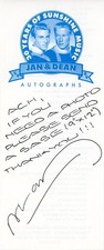 Dean Torrence- Signed Paper picture
