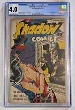 Shadow Comics V.4 #11 CGC 4.0 VG 1945 Scarce Pre-Code Golden Age WWII Era picture