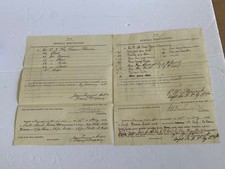 CIVIL WAR TWO SPECIAL REQUISITION 5th PENN RESERVE CO. F & B IN FIELD & FALMOUTH picture