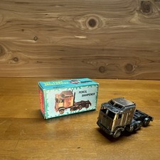 Vintage NOS 60s/70s NOS Diecast Semi Truck Miniature Pencil Sharpener with Box picture