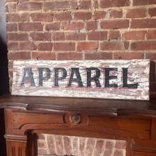 Antique clothing store sign advertising picture