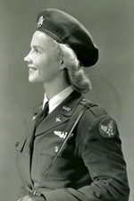 beautiful girl in military uniform WW2 Photo Glossy 4*6 in A001 picture