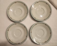 Noritake Saucer Plate Paradise W80 8223 Retired Sea Foam Mint Green Set Of 4 picture