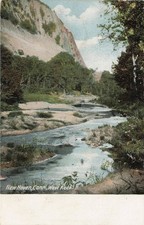 New Haven, CT West Rock River Scene Postcard Hugh C Leighton Co. Germany Print picture