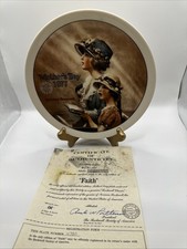 Norman Rockwell Plate Knowles Collector Mothers Day 1977 Retired Plate # 4998  picture