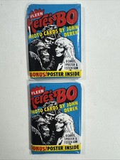 (2) X 1981 Fleer Here's BO Bo Derek Trading Cards Sealed Wax Packs picture