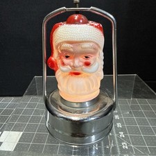 Vintage 1950's Working Santa Christmas Signal Lantern Made Hong Kong British C.C picture