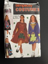 New Simplicity 9654 Misses Irish Dance Costume Celtic Sewing Pattern, 14-20 picture