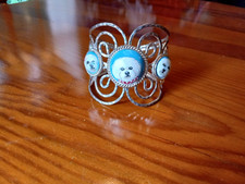 Bichon Frise Bracelet Jewelry Silver Hand Painted Ladies Bracelet - NICE picture
