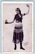 c1910's Risque Princess Pauline Costume With Flower Studio Antique Postcard picture