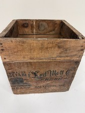 Scarce Wooden Lord Mott Oyster Crate / Baltimore MD - Measures 14
