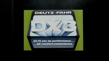 Deutz-Fahr DX3 Brochure Vintage Tractor Advertising Green Glossy Paper picture