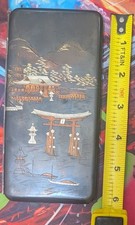 Vintage Japanese Silver Cigarette Case Mixed Metal picture
