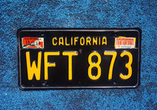 1960s 1970s CALIFORNIA License Plate picture