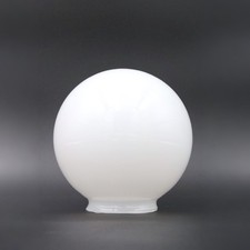 White Milk Glass Globe Ball Shade 3.25 Inch Fitter 6 Inch Diameter picture