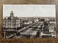 1909 Aerial View - Williston, ND - Posted Antique Postcard picture