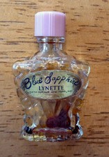 Blue Sapphire ~ Lynette ~ Vintage ~ small perfume glass bottle picture