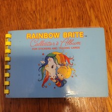 Hallmark Vintage 1983 Rainbow Brite Sticker Trading Card Album w/trading cards picture
