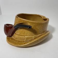 Lefton’s Hat/Pipe Tobacco Ceramic Ashtray #H6682 Japan picture