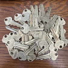1  Folger Adam Mogul Brass Prison Jail Cellblock Door Key Joliet, Illinois picture