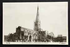 UK England RPPC The Crooked Spire Chesterfield Parish Church Scott Series picture
