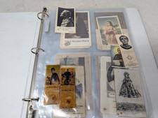 Vintage Catholic Holy Cards & Relics Collection Binder Saints Prayer Mass (107) picture